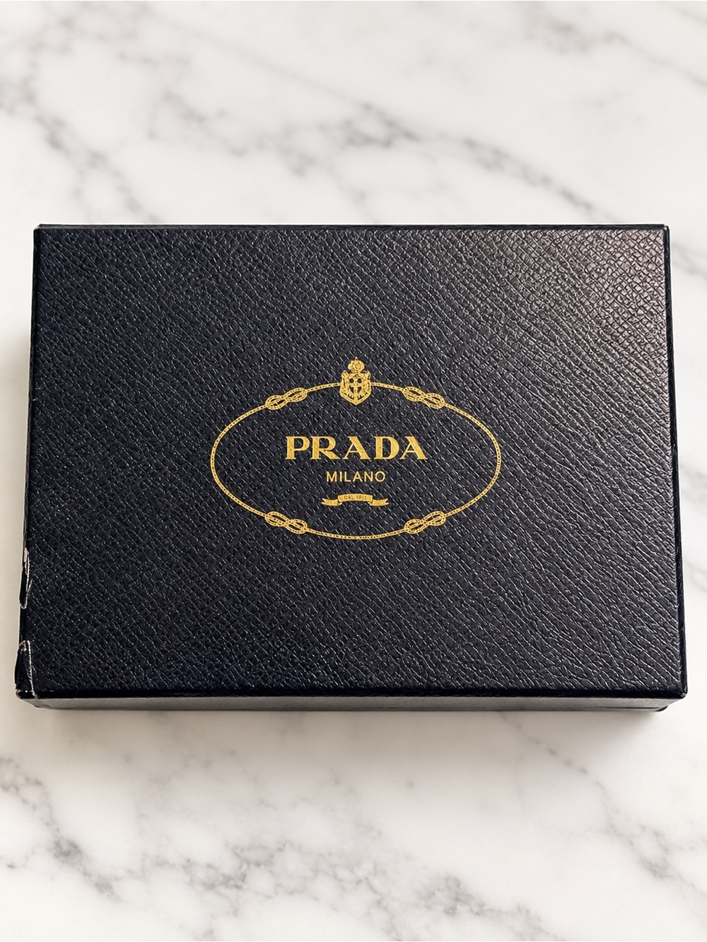Authentic Prada Milano Black Gift Box Vintage Empty Storage Box